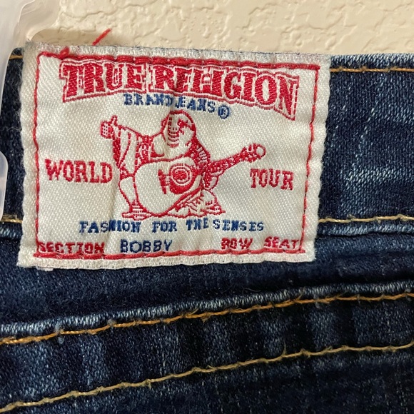 Gently worn flared bottom True Religion jeans - Picture 2 of 4